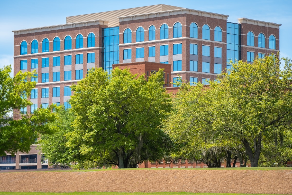 Building overseen by commercial real estate property management in Atlanta.